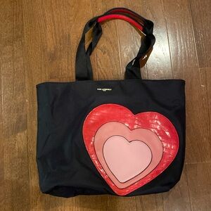 Karl Lagerfeld Hearts Nylon Tote Bag